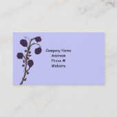Carte De Visite Conception de rose violette à deux tons (Dos)