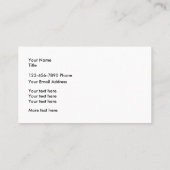 Carte De Visite Conception de rouge à lèvres de maquilleur (Dos)