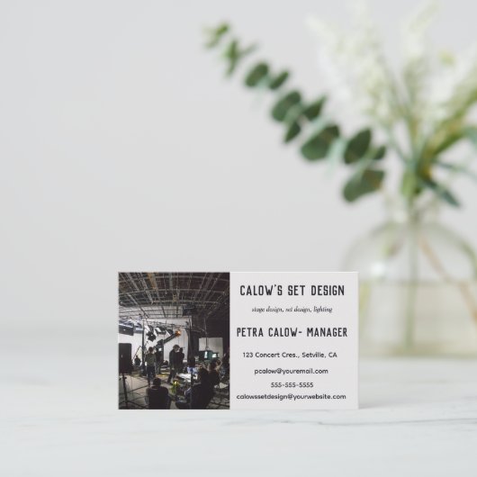 Carte De Visite Conception de scène et de jeu modifiable (Debout devant)