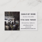 Carte De Visite Conception de scène et de jeu modifiable (Devant)