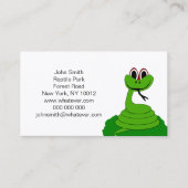 Carte De Visite Conception de serpent (Devant)