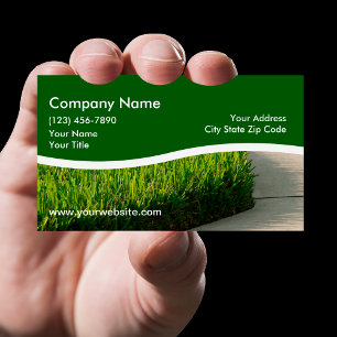 Carte De Visite Conception de service de pelouse de quartier