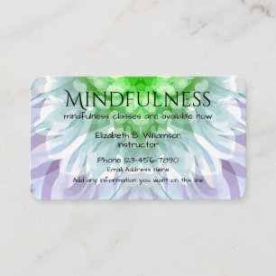 Carte De Visite Conception de services de Mindfulness