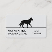 Carte De Visite Conception de silhouettes de jolis animaux de comp (Devant)