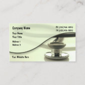 Carte De Visite Conception de stéthoscope à thème médical créatif (Devant)