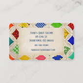 Carte De Visite Conception de surfaces composées par fenêtre de la (Dos)