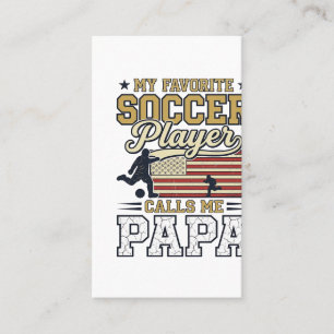 Carte De Visite Conception de t-shirt vintage Papa de football drô