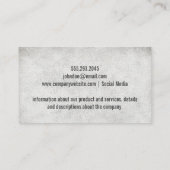 Carte De Visite Conception de texte // Grunge (Dos)