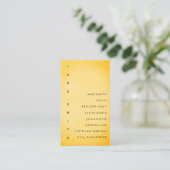 Carte De Visite Conception de texte vertical (Debout devant)