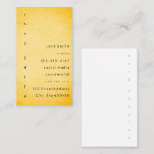 Carte De Visite Conception de texte vertical (Devant / Derrière)