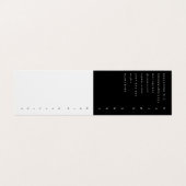 Carte De Visite Conception de texte verticale (Extérieur déplié)