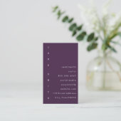 Carte De Visite Conception de texte verticale (Debout devant)
