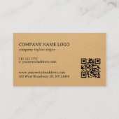 Carte De Visite Conception de texture en faux cuir doré (Dos)