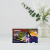 Carte De Visite Conception de thème automobile cool (Debout devant)