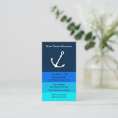 Carte De Visite Conception de thème de bateau nautique (Debout devant)