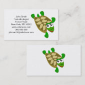 Carte De Visite Conception de tortue (Devant / Derrière)
