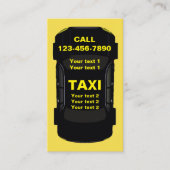 Carte De Visite Conception de transport de taxi cool (Devant)