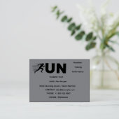 Carte De Visite Conception de typographie en course | Coureur mini (Debout devant)