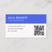 Carte De Visite Conception de typographie moderne « Bonjour » (Dos)