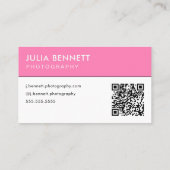Carte De Visite Conception de typographie moderne « Bonjour » (Dos)