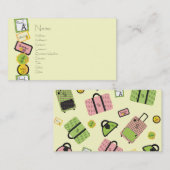 Carte De Visite Conception de voyage (Devant / Derrière)