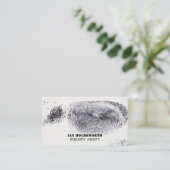 Carte De Visite Conception d'empreintes digitales, Inspecteur priv (Debout devant)