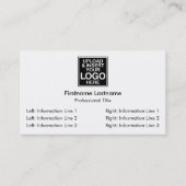 Carte De Visite Conception d'entreprise de base - Simple, moderne (Devant)