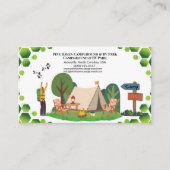 Carte De Visite Conception d'entreprise de camping rustique pour p (Devant)
