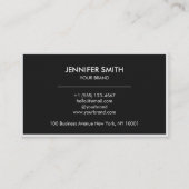 Carte De Visite Conception d'entreprise de code QR minimaliste noi (Dos)