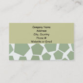Carte De Visite Conception d'entreprise hexagonale verte (Dos)