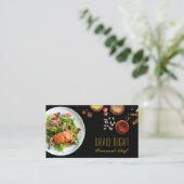 Carte De Visite Conception des aliments Chef personnel Restauratio (Debout devant)