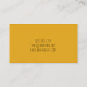 Carte De Visite Conception des aliments Chef personnel Restauratio (Dos)