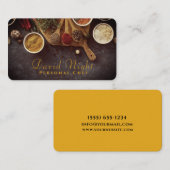 Carte De Visite Conception des aliments Chef personnel Restauratio (Devant / Derrière)