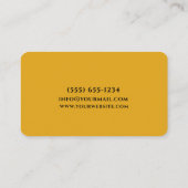 Carte De Visite Conception des aliments Chef personnel Restauratio (Dos)