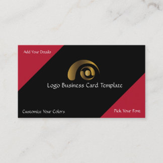 Carte De Visite Conception des cercles de culture - Logo Or simple