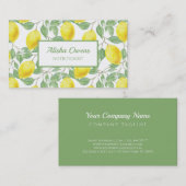 Carte De Visite Conception des fruits (Devant / Derrière)