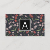 Carte De Visite Conception des motifs floraux (Devant)