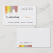 Carte De Visite Conception des ongles (Devant / Derrière)