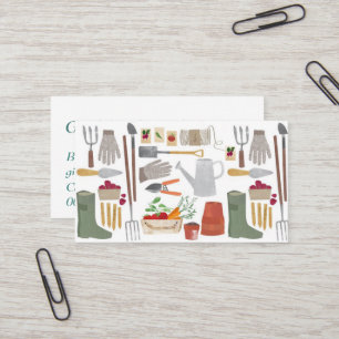 Carte de visite - Conception des outils de jardin