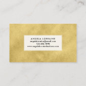 Carte De Visite Conception des points d'or Shimmer (Dos)