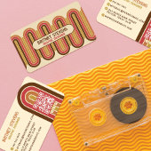 Carte De Visite Conception des rayures arc-en-ciel Super des année