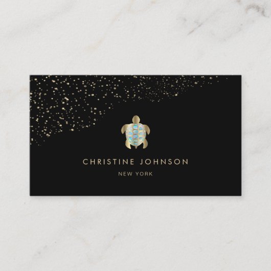 Carte De Visite conception des tortues de mer (Devant)