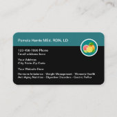 Carte De Visite Conception diététique professionnelle (Devant)