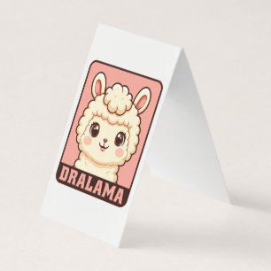 Carte De Visite Conception d'illustration de lama mignon