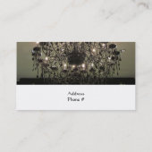 Carte De Visite Conception d'intérieur de lustre (Dos)