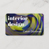 Carte De Visite Conception d'intérieur moderne Artistique Abstrait (Devant)