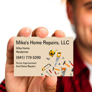 Carte De Visite Conception d'outils de services de bricolage
