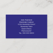 Carte De Visite Conception du drapeau Union Jack (Dos)