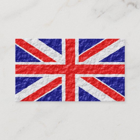Carte De Visite Conception du drapeau Union Jack (Devant)