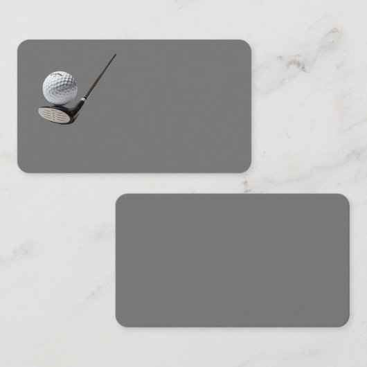 Carte De Visite Conception du golf (Devant / Derrière)